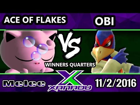 S@X 174 - Ace of Flakes (Jigglypuff) Vs. Obi (Falco) - SSBM Winners Quarters - Smash Melee