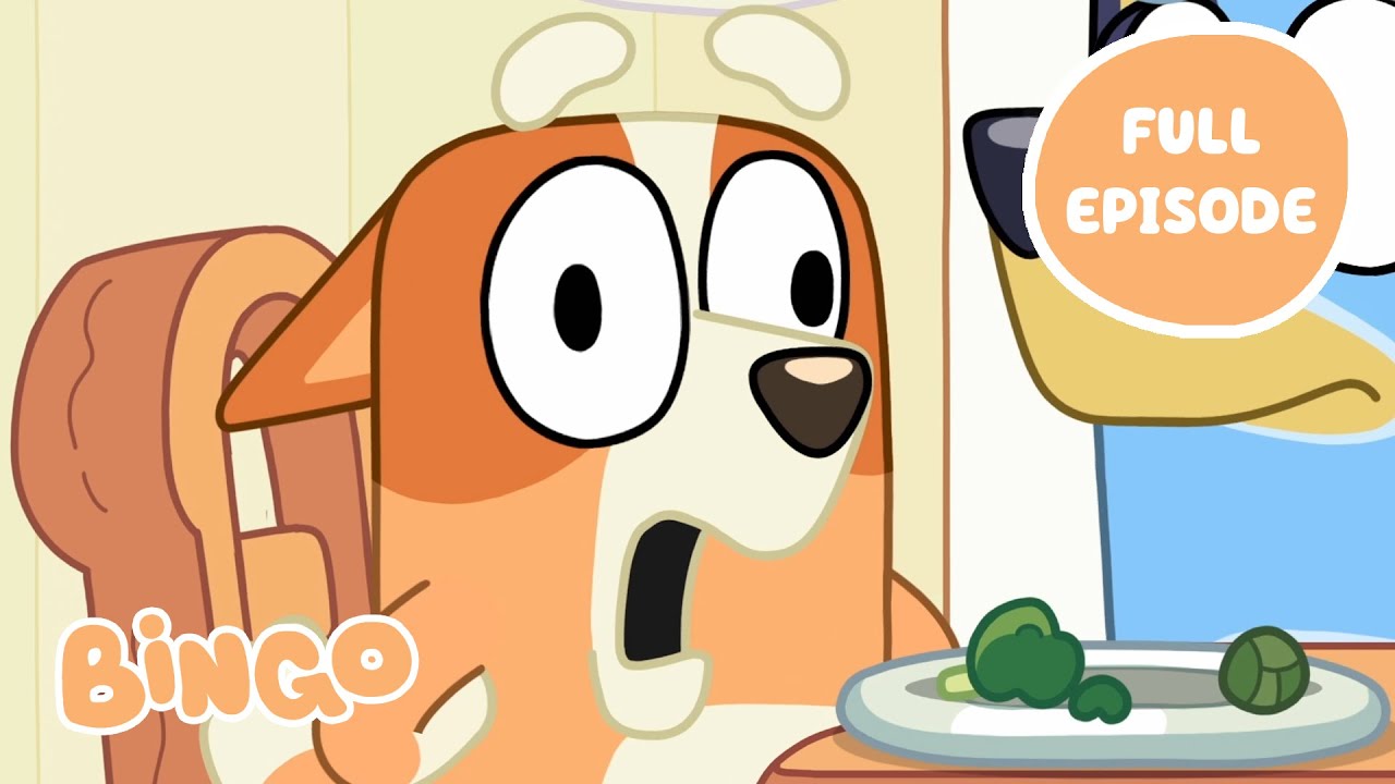 Bingo becomes a Parrot! 🦜 🧡 | Asparagus Bluey FULL EPISODE | Bingo - Official Channel