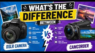 What's the difference between a DSLR Camera and a Camcorder?