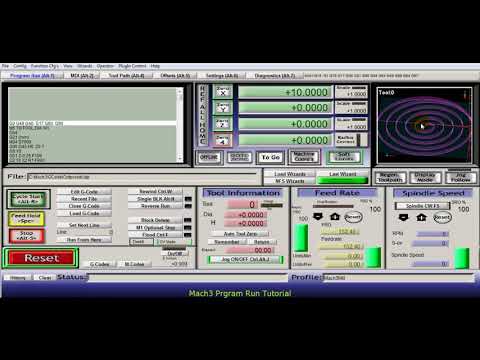 Mach3 Program Run Screen
