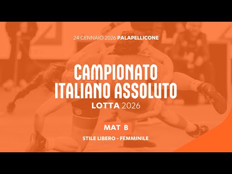 🔴 LOTTA 🤼‍♂️ Campionato Italiano Assoluto 2026 SL/WW 🇮🇹 Day1 MatB