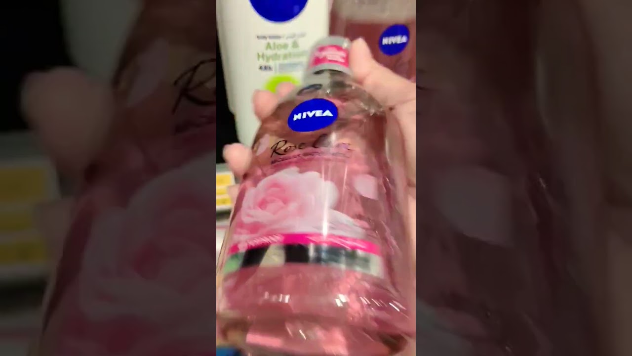 organic rose water in oil Nivea beauty 😍🥰😘 products #shorts #beautiful