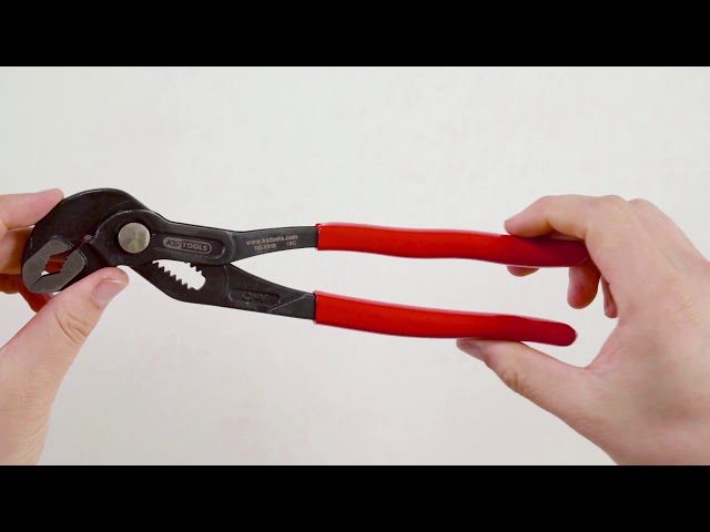 Video teaser for KS TOOLS 115.2010 Wasserpumpenzange mit Druckknopfverstellung 240mm (Unboxing)