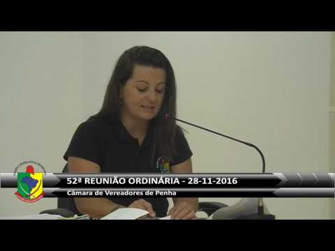 52ª Reunião Ordinária 28/11/2016