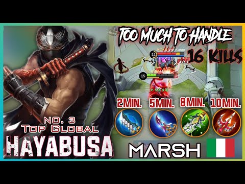 16 Kills Hayabusa, Fast Farm and Perfect Rotation | Top Global No. 3 Hayabusa MARSH