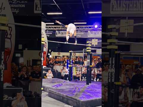 Lee Dohyun his crazy combo at the Calisthenics Cup 2024 at FIBO!🤯 #short #shorts #calisthenics