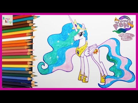 My Little Pony Princess Celestia Nasıl Çizilir | My Little Pony Türkçe | Boya Boya Video