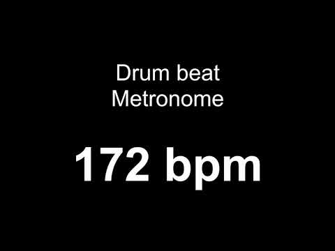 172 bpm metronome drum
