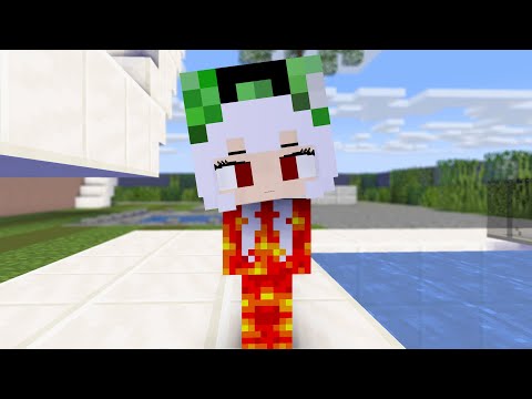 MONSTER SCHOOL : CHICKEN WING MEME FIRE CREEPER GIRL - MINECRAFT ANIMATION