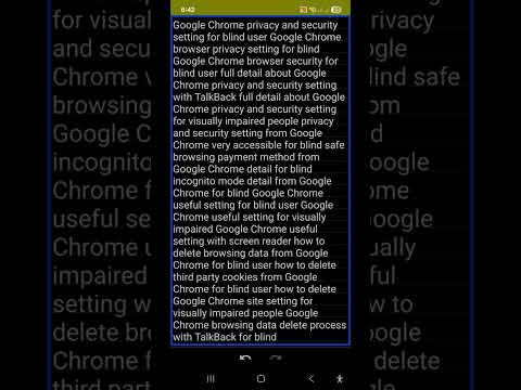This Google Chrome privacy setting very useful for blind user delete browsing data website settings 