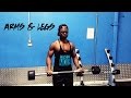 LEGS & ARMS WORKOUT // 17 Year Old Bodybuilder // Teen Bodybuilding Motivation