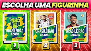⚽ ESCOLHA SUAS FIGURINHAS do BRASILEIRÃO 2026 | Extra Stickers, Douradas e mais! 🔥