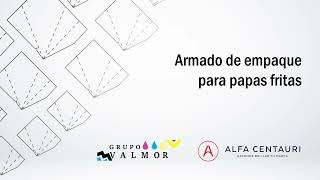Armado de cono para papas fritas