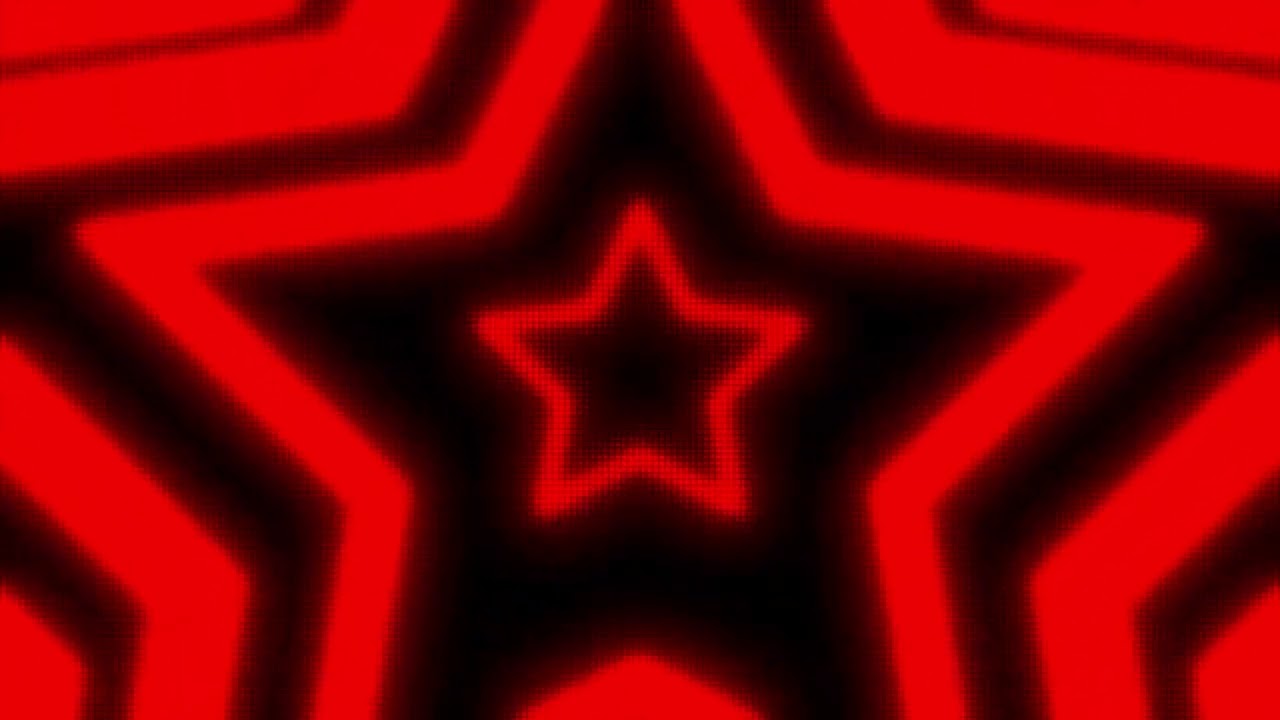 Black and Red Y2k Neon LED Lights Star Background || 1 Hour Looped HD