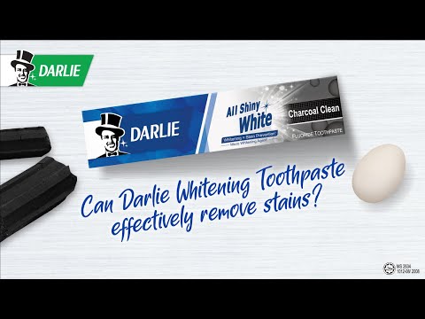 Stain Removal Test with Darlie Whitening Toothpaste