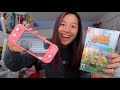 NEW NINTENDO SWITCH LITE CORAL PINK UNBOXING