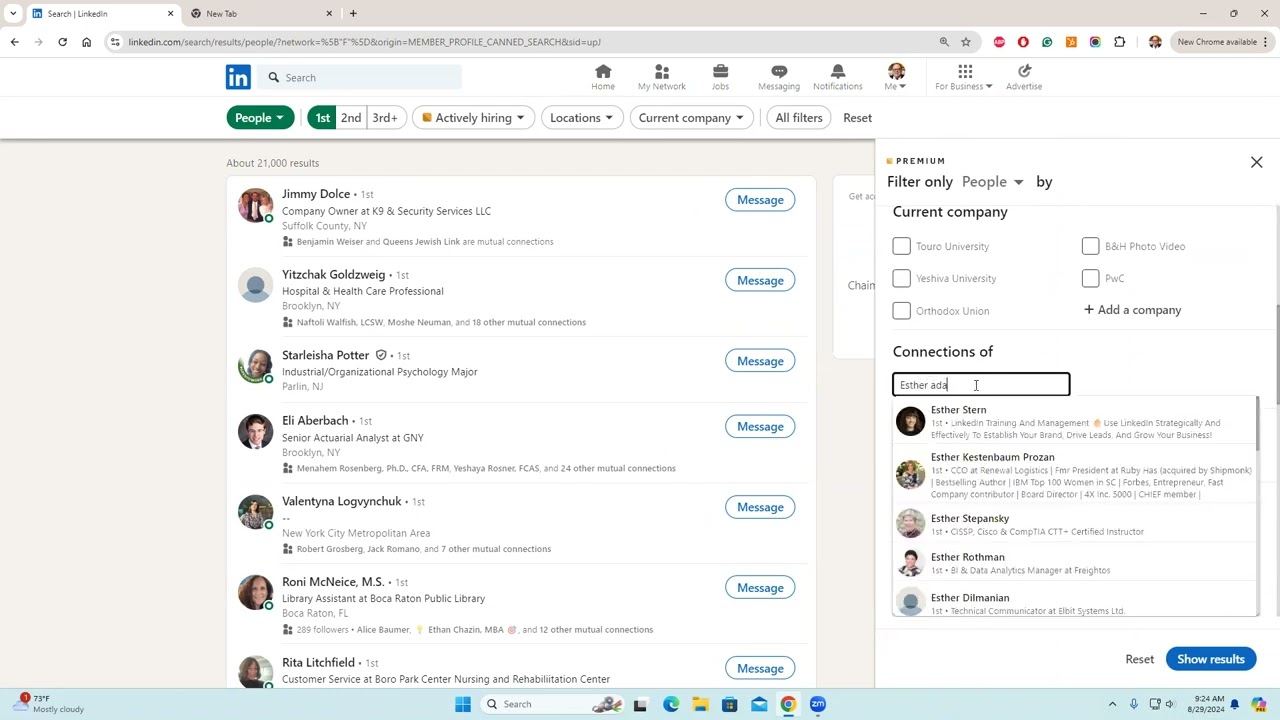 How to search the Connections of industry leaders on LinkedIn