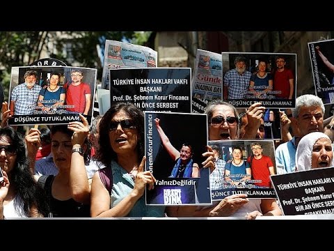 Protests after prominent activists arrested in Turkey