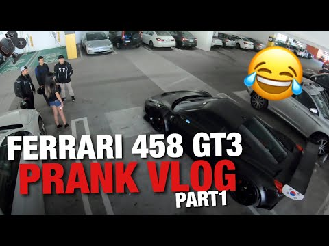 CUTE GIRL ASKING FOR HELP TO PARK FERRARI 458 GT3 (PRANK - PART 1)