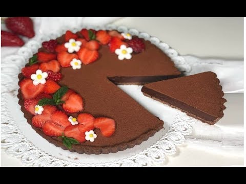 Crostata al cioccolato con fragole RICETTA FACILE