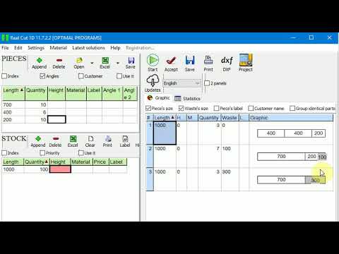 Phần mềm Real Cut 1D
