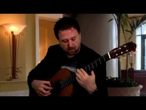 Classical guitar performance video