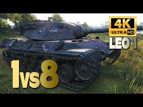 Leopard 1: Alone vs 8  - World of Tanks