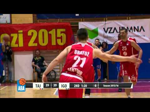 ABA Liga 2015/16 highlights: Tajfun - Igokea R26 (7.3.2016)