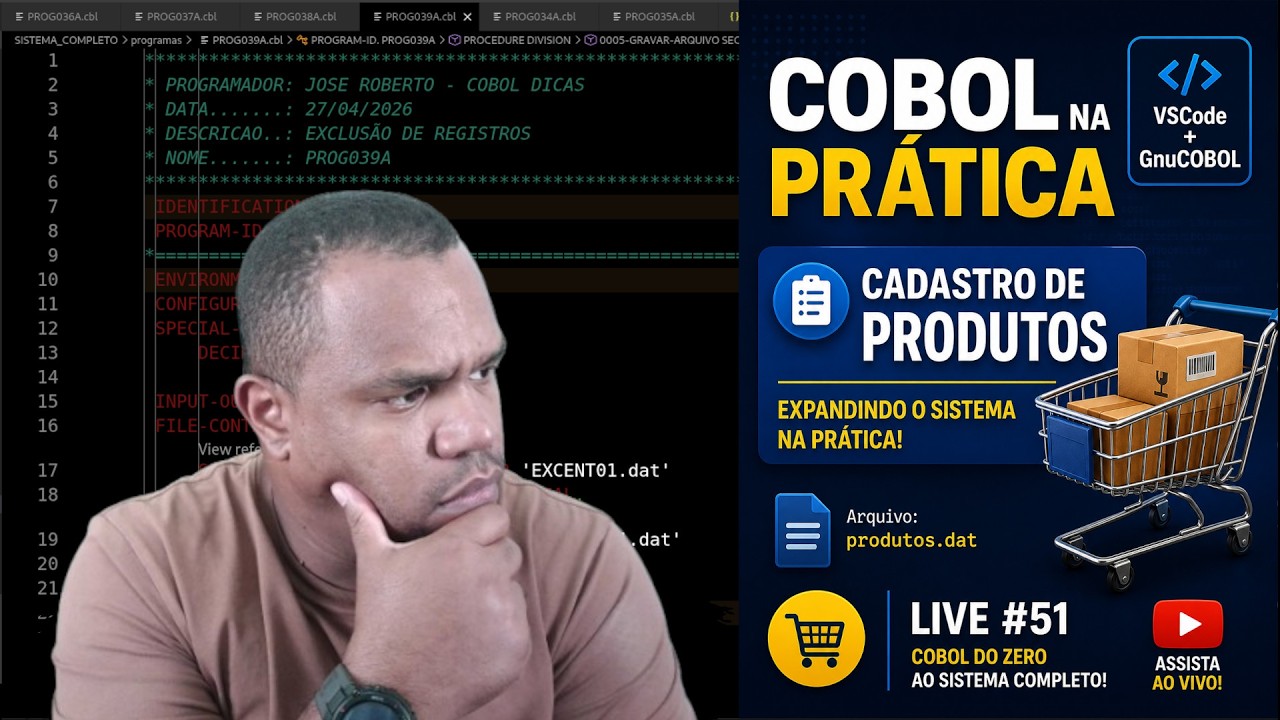 Última live COBOL Dicas