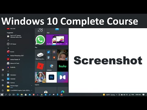 How to Take screenshot in Windows 10 Operating system | Urdu Hindi