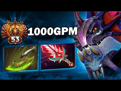 40Kill Slardar 1000GPM Farming Machine🔥 Swift Blink + Bloodthorn = Infinite Bash | Hard Carry Dota 2