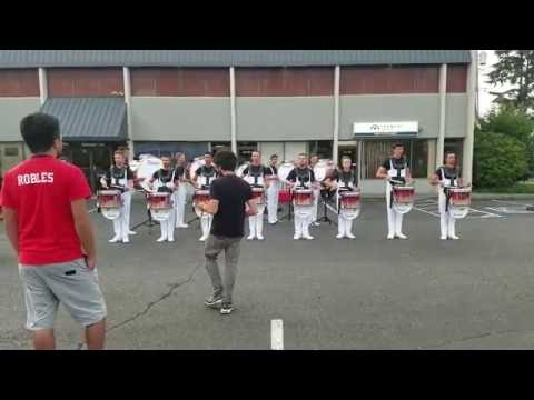Santa Clara Vanguard Drumline in the lot 2016 | Snares