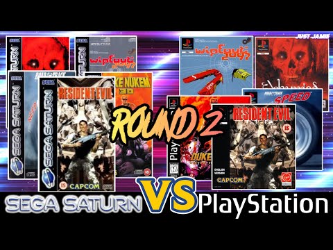 Sega Saturn V PS1 - Side-by-Side Dual Comparison #segasaturn #playstation1 #emulator