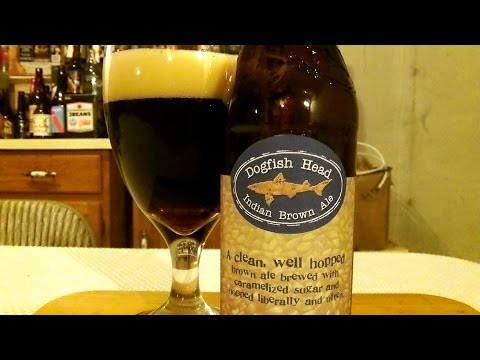 DogFish Head Indian Brown Ale (7.0% ABV) DJs BrewTube Beer Review #611
