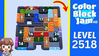 Solution du Niveau 2518 de Color Block Jam