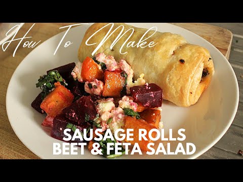Festive Sausage Rolls With Sweet Potato Salad