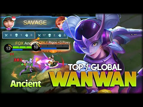 SAVAGE!! 93.9% Win Rate of Wanwan! Ancient Top 1 Global Wanwan - Mobile Legends: Bang Bang