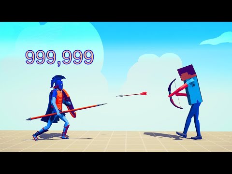 STEVE 999.999 DAMAGE RAPID BOW vs EVERY UNIT | TABS - Totally Accurate Battle Simulator