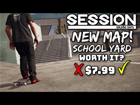 NEW SCHOOL YARD MAP IS HERE! Session Skate Game NEW MAP Worth It? New Skate Game