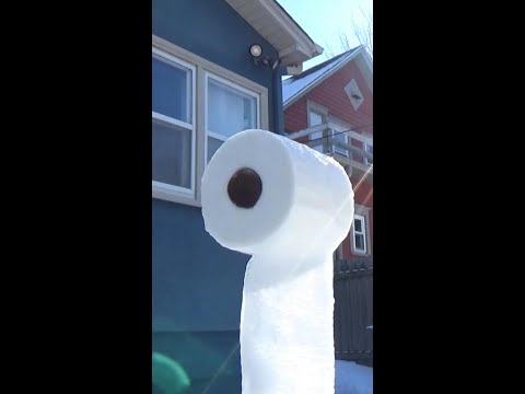 Minnesota, it's so cold that... Frozen Toilet Paper
