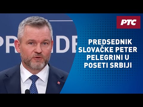 Obraćanje predsednika Srbije Aleksandra Vučića i slovačkog predsednika Petera Pelegrinija