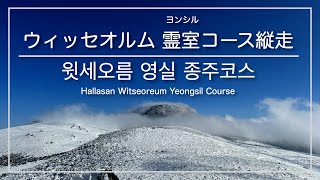 [韓国登山・済州島]漢拏山 ウィッセオルム 霊室(ヨンシル)〜御里牧(オリモク)コース＜冬＞ ※中級者向け ／ [제주도] 한라산 국립공원 윗세오름 영실~어리목 코스