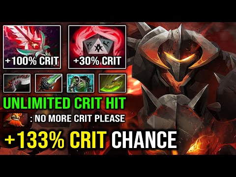 +133% CRIT RATE Chaos Knight Unlimited Crit | Instant 1 Shot Everyone with Bloodthorn Dota 2