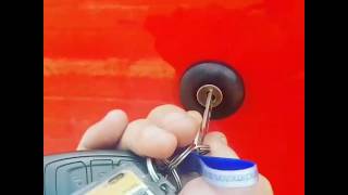 Ford Transit custom van broken into by the drivers door lock