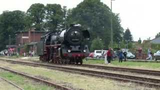 preview picture of video 'Dampflok 03 2155 auf der Kaiserbahn Hagenow - Zarrentin am 17.08.2013'