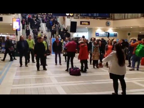 Flashmob Arlanda terminal 4