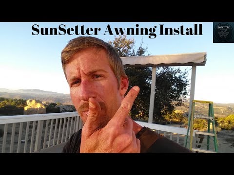 Installing a SunSetter Awning on my Deck