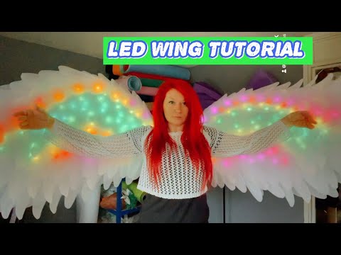 LED Angel Wing Tutorial 🤩🪽 How to make Handmade Angel wings 🪽
