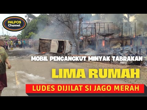 Lima Rumah di Jalinteng Desa Ulak Teberau Ludes