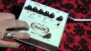 Video thumbnail for DLS Effects ROTO SIM Leslie Rotating Speaker guitar effects pedal demo by gearmanndude